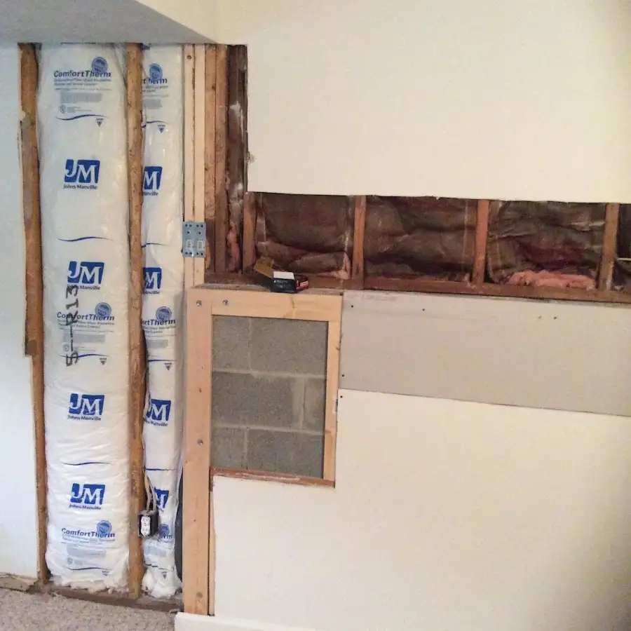 Wall insulation replacement during Contents Cleaning & Restoration in Braddock